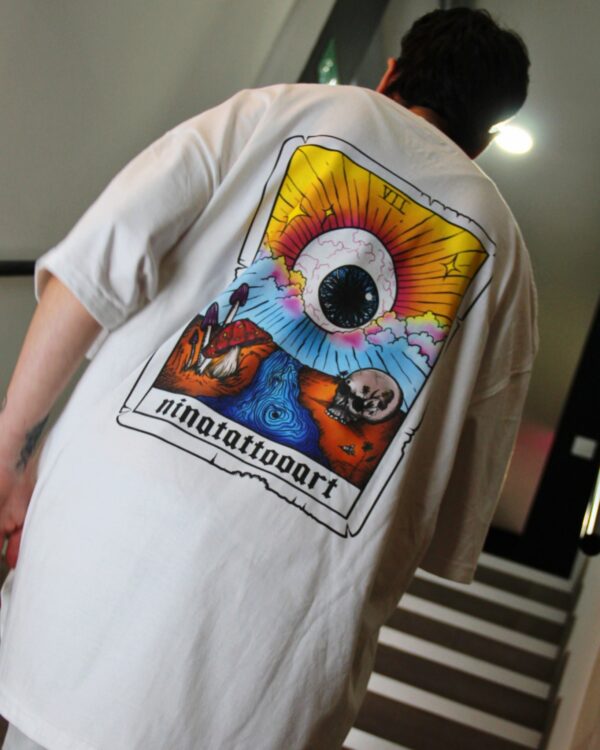 Evil Eye Tarot Full Color Print XXXL T-shirt